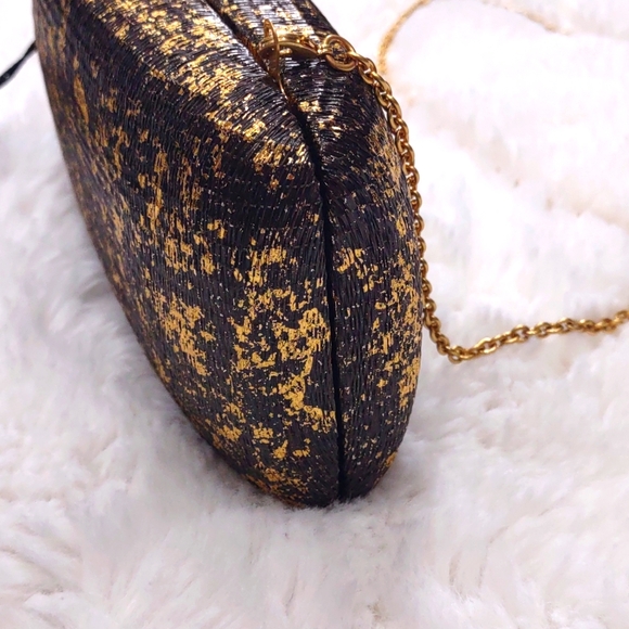KAYU Elegant Gold and Black Clutch - Picture 5 of 17